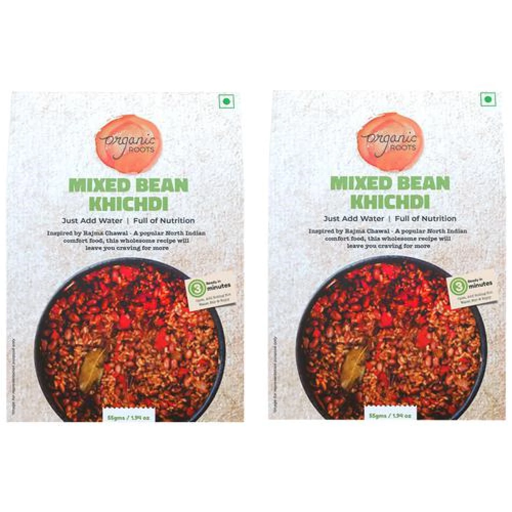 Organic Roots Mixed Bean Khichdi - Wholesome, 55 g (Pack of 2)-6.webp